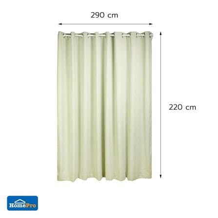 ผ้าม่าน EYELET HOME LIVING STYLE AVA UV 290x220 ซม. สีเขียว_5