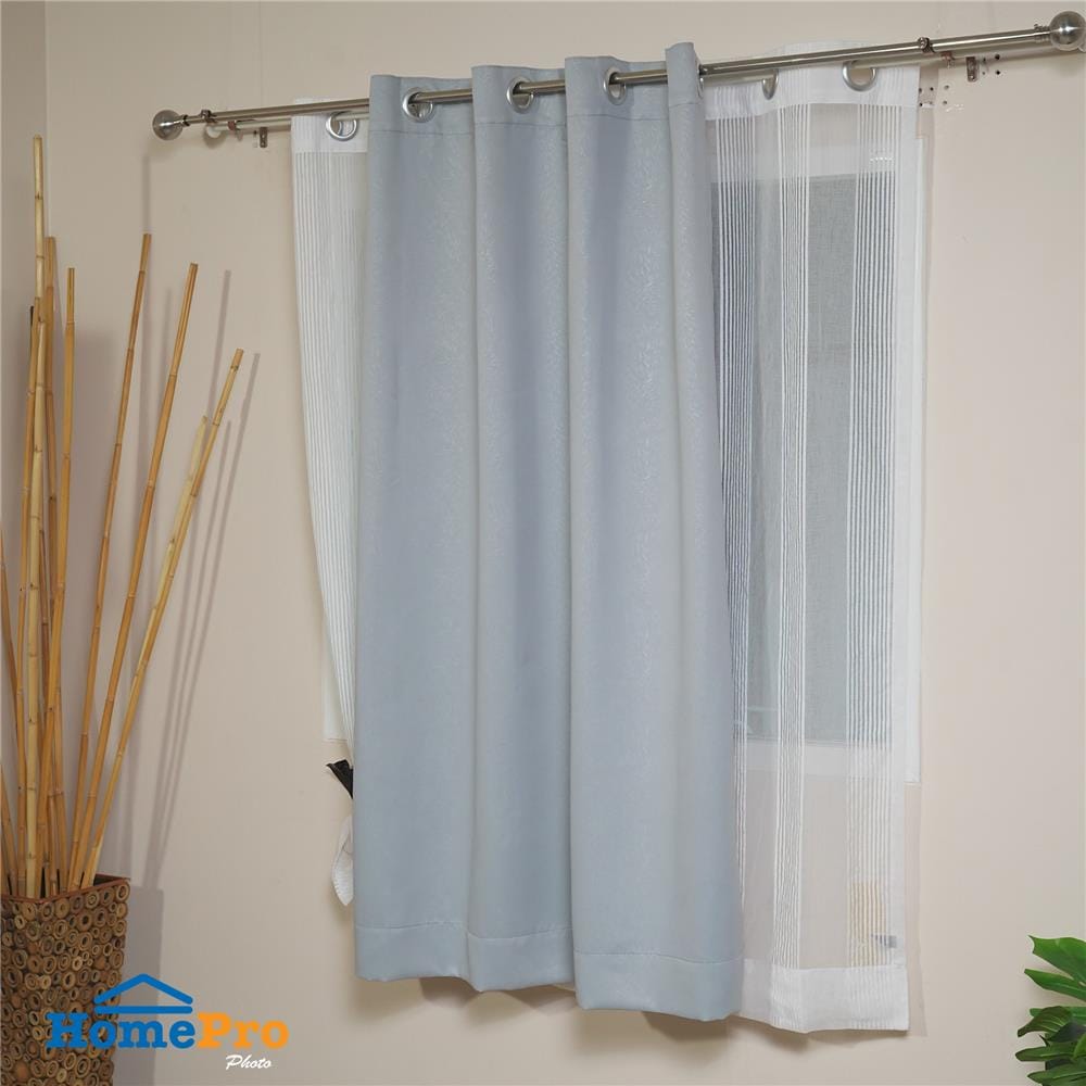 ผ้าม่าน EYELET HOME LIVING STYLE URENA UV 140x160 ซม. สีเทา