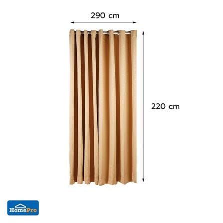ผ้าม่าน EYELET HOME LIVING STYLE NOVA UV 290x220 ซม. สีน้ำตาล_6