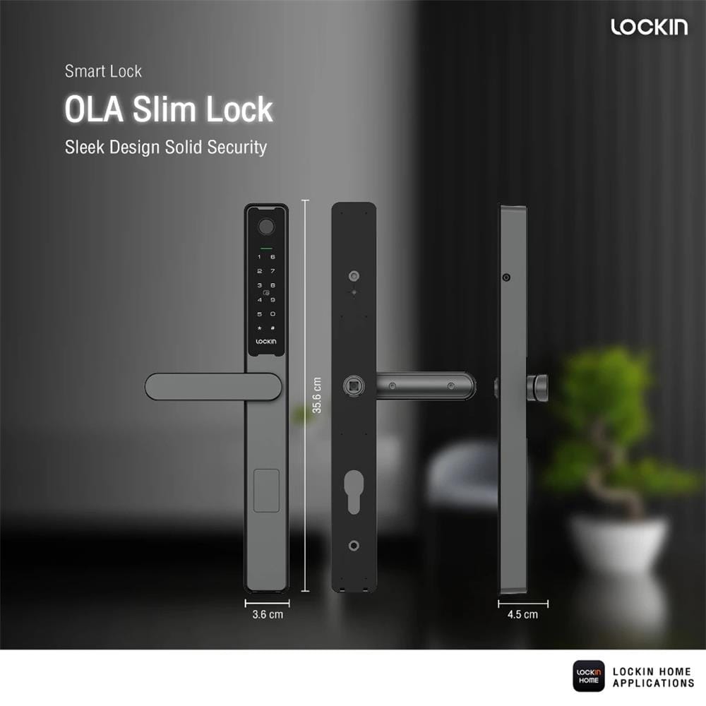 กลอนดิจิตอล LOCKIN OLA SLIM LOCK สีดำ