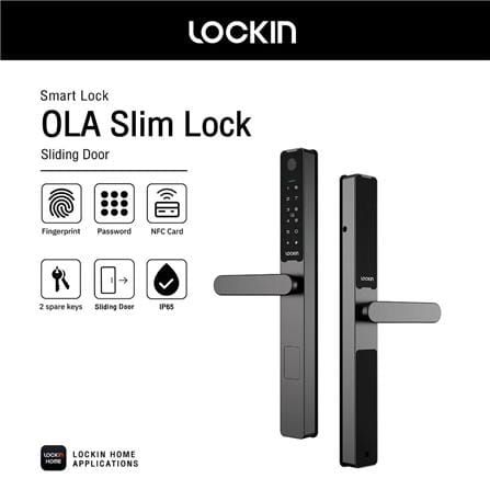 กลอนดิจิตอล LOCKIN OLA SLIM LOCK สีดำ_5