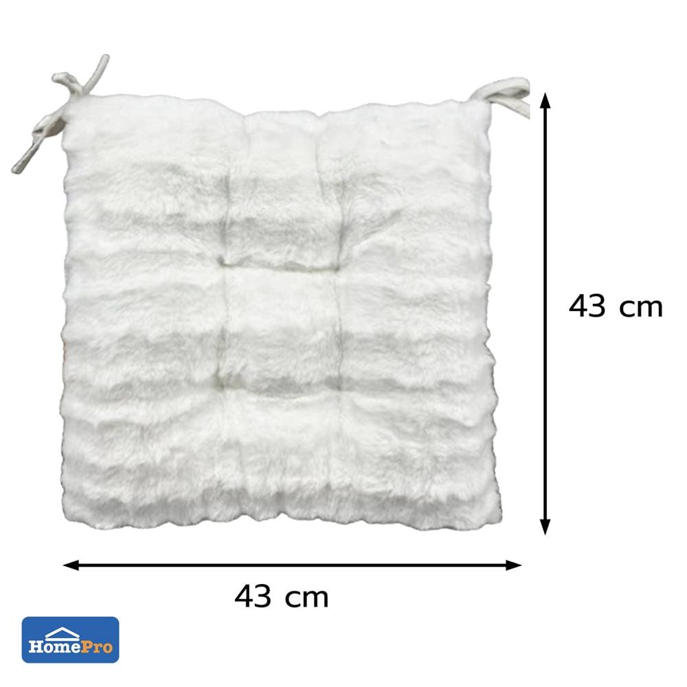 เบาะรองนั่ง HOME LIVING STYLE PREVA 17x17 นิ้ว สีขาว