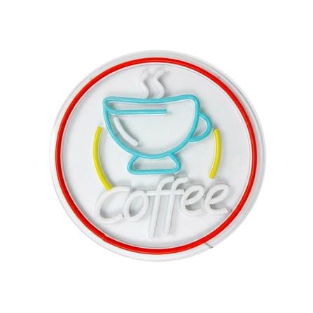 ป้ายไฟ LED CARINI COFFEE 10 วัตต์ สีแดง/เหลือง/น้ำเงิน/ขาว_0