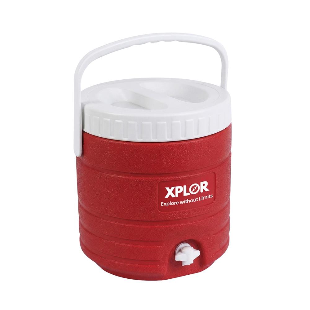 กระติกน้ำแข็งทรงกลมมีก๊อก SPRING XPLOR 13 ลิตร สีแดง