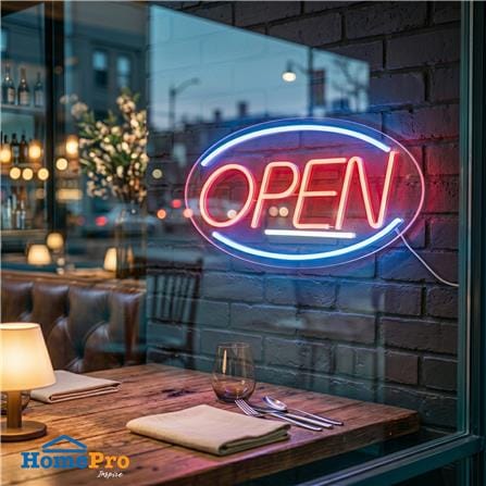 ป้ายไฟ LED CARINI OPEN 10 วัตต์ สีแดง/ขาว/น้ำเงิน_1