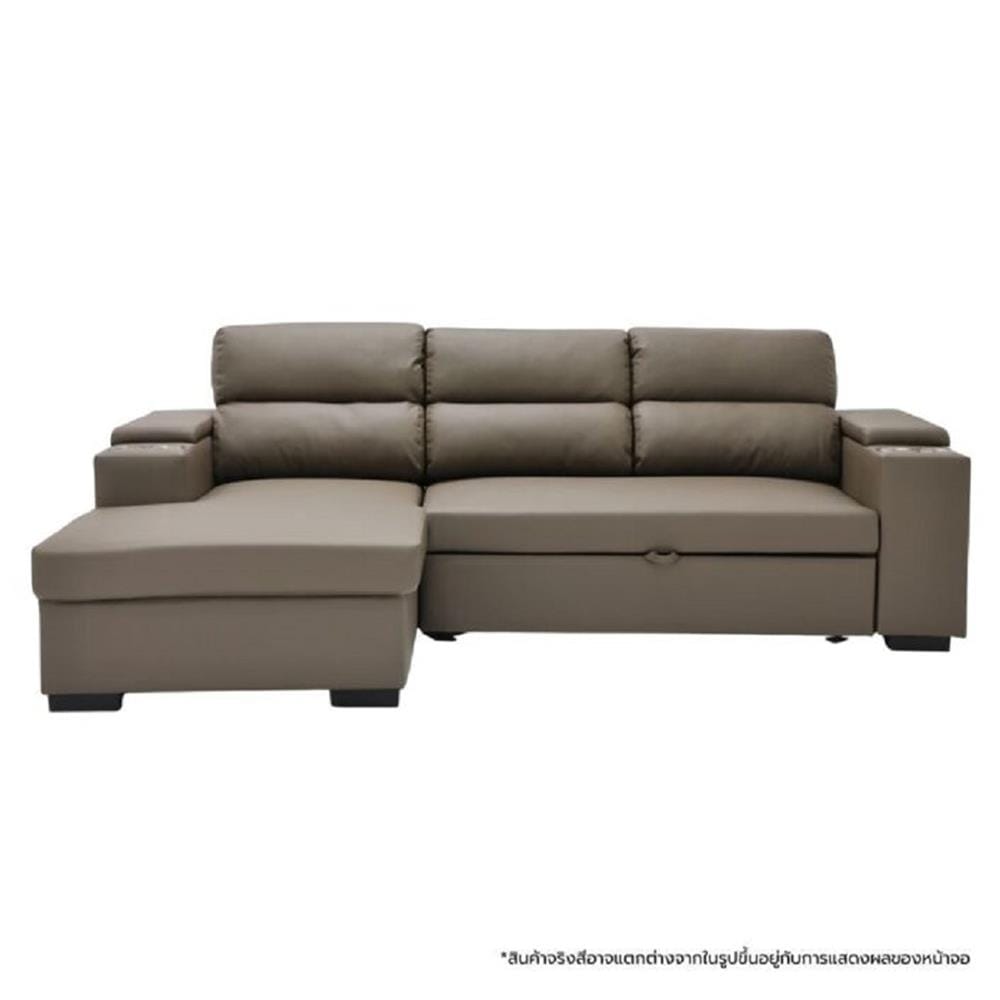 โซฟาเข้ามุมซ้าย SOFA SOLUTIONS GOMIC สีน้ำตาล