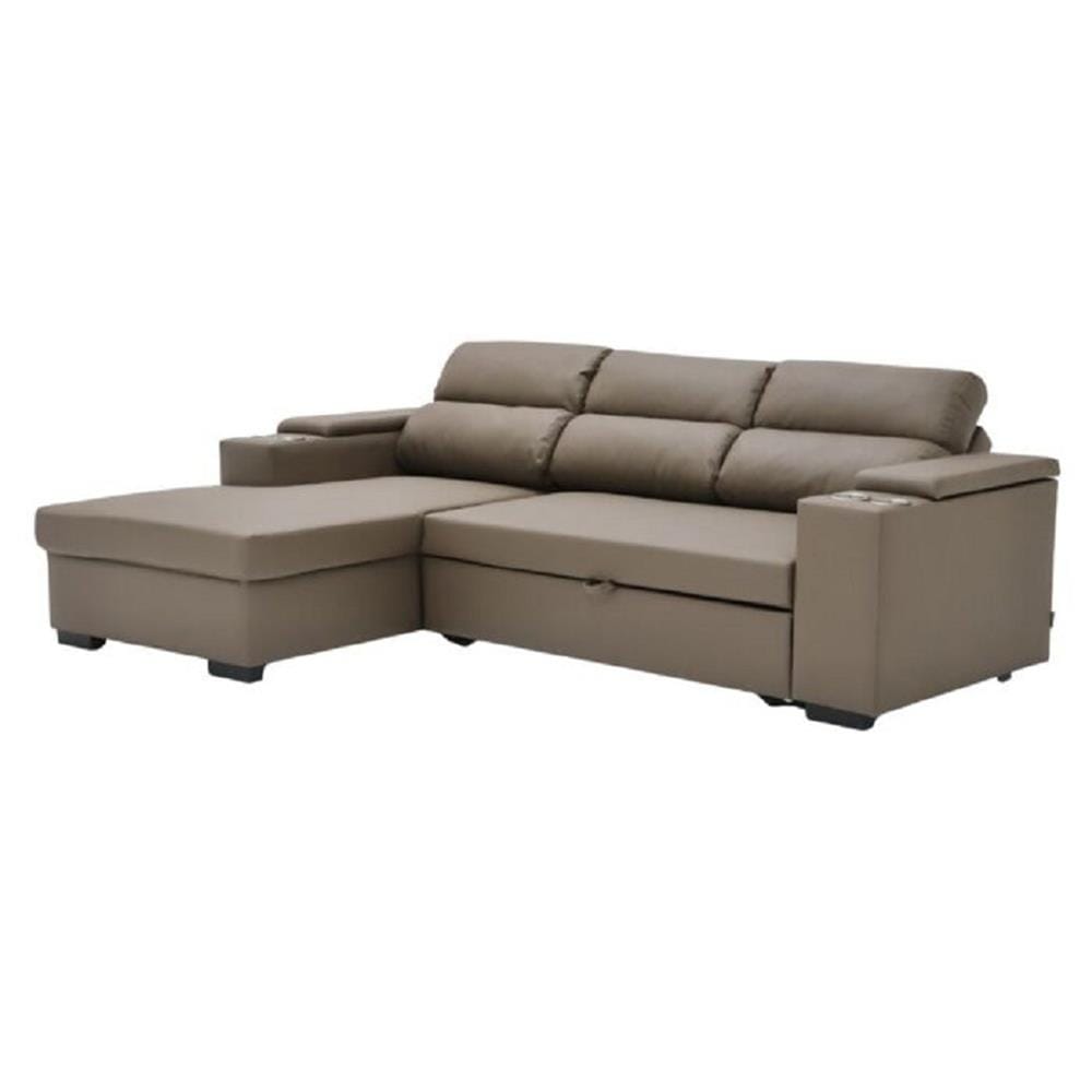 โซฟาเข้ามุมซ้าย SOFA SOLUTIONS GOMIC สีน้ำตาล