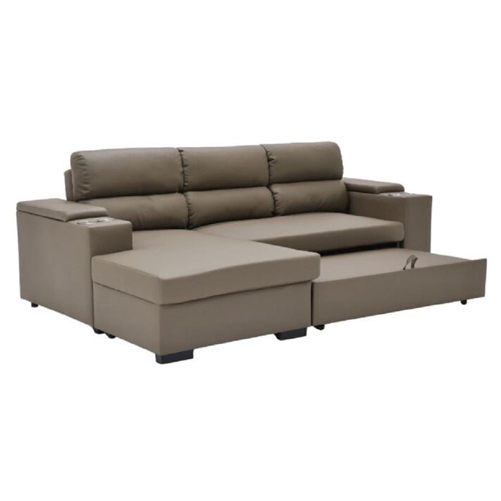 โซฟาเข้ามุมซ้าย SOFA SOLUTIONS GOMIC สีน้ำตาล