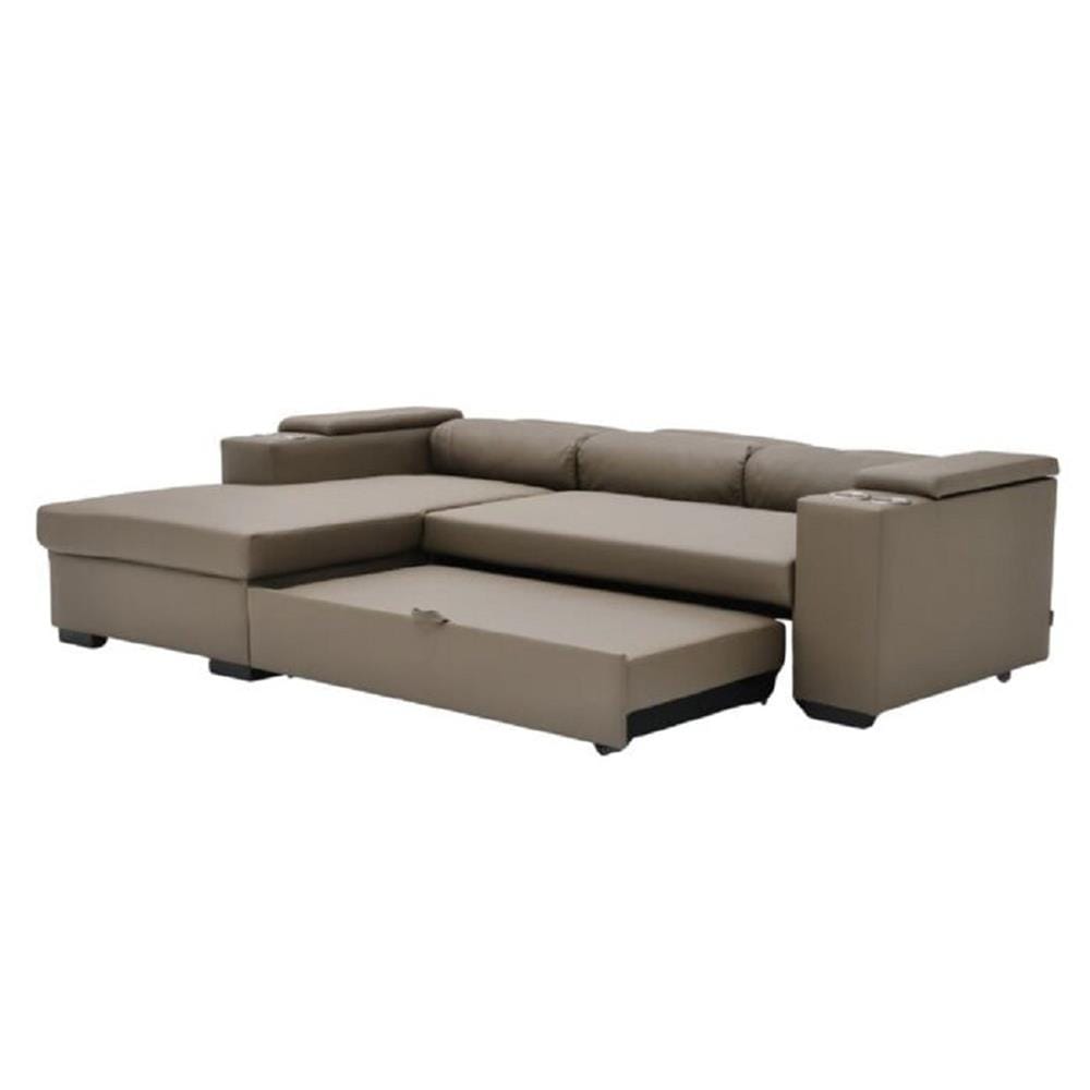 โซฟาเข้ามุมซ้าย SOFA SOLUTIONS GOMIC สีน้ำตาล