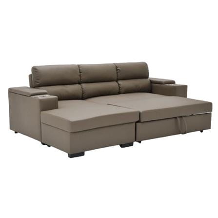 โซฟาเข้ามุมซ้าย SOFA SOLUTIONS GOMIC สีน้ำตาล_4