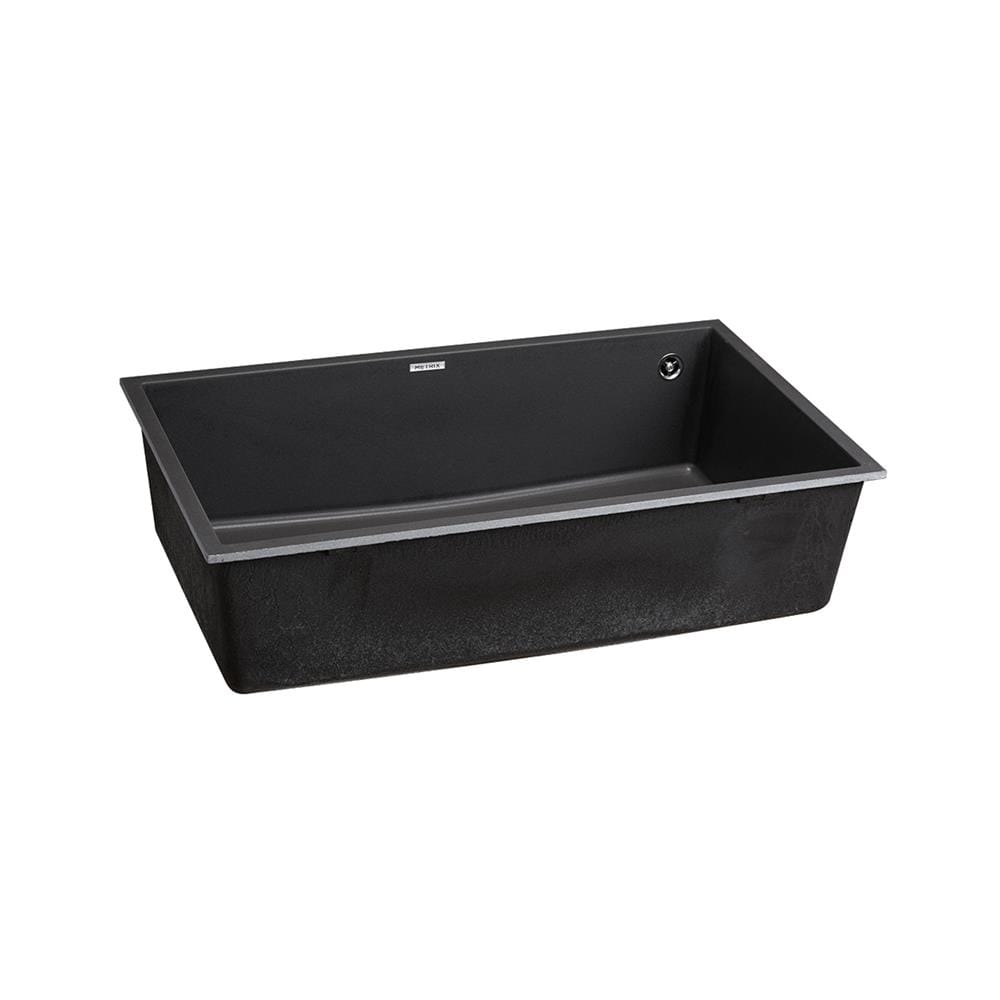 ซิงค์ฝัง 1 หลุม METRIX KIN100UBL BK U 76 ซม. สีดำ