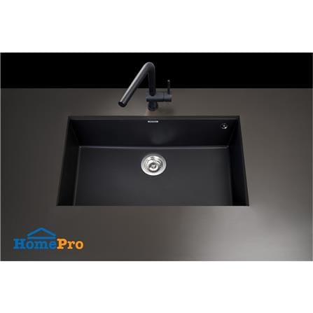 ซิงค์ฝัง 1 หลุม METRIX KIN100UBL BK U 76 ซม. สีดำ_3