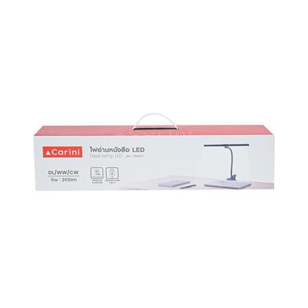ไฟอ่านหนังสือ LED CARINI PA006W-C 5 วัตต์ DAYLIGHT/COOL WHITE/WARM WHITE สีดำ_4