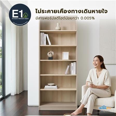 ชั้นวางของ 6 ชั้น FURDINI KEEPER+ 80 ซม. สี LIGHT OAK/SOFT BEIGE_4