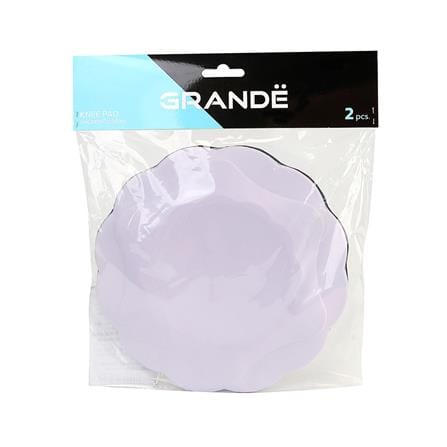 แผ่นรองหัวเข่าและข้อข้อศอกสำหรับโยคะ GRANDE สีม่วง (ชุด 2 ชิ้น)_4