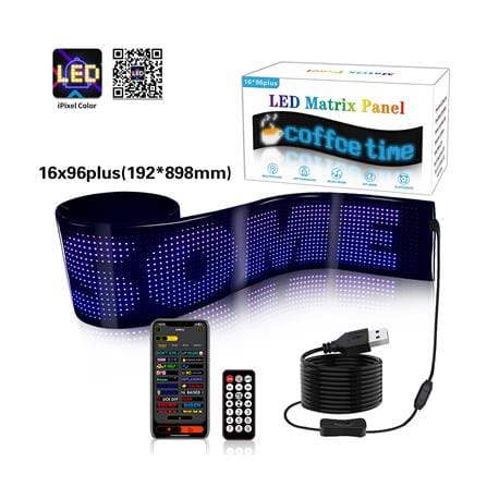 ป้ายไฟ LED HOMEPRO SMART PIXEL MATRIX 16x96 พิกเซล 10 วัตต์ RGB_1
