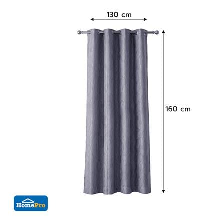 ผ้าม่าน EYELET HOME LIVING STYLE ZOE UV 130x160 ซม. สีเทา_4