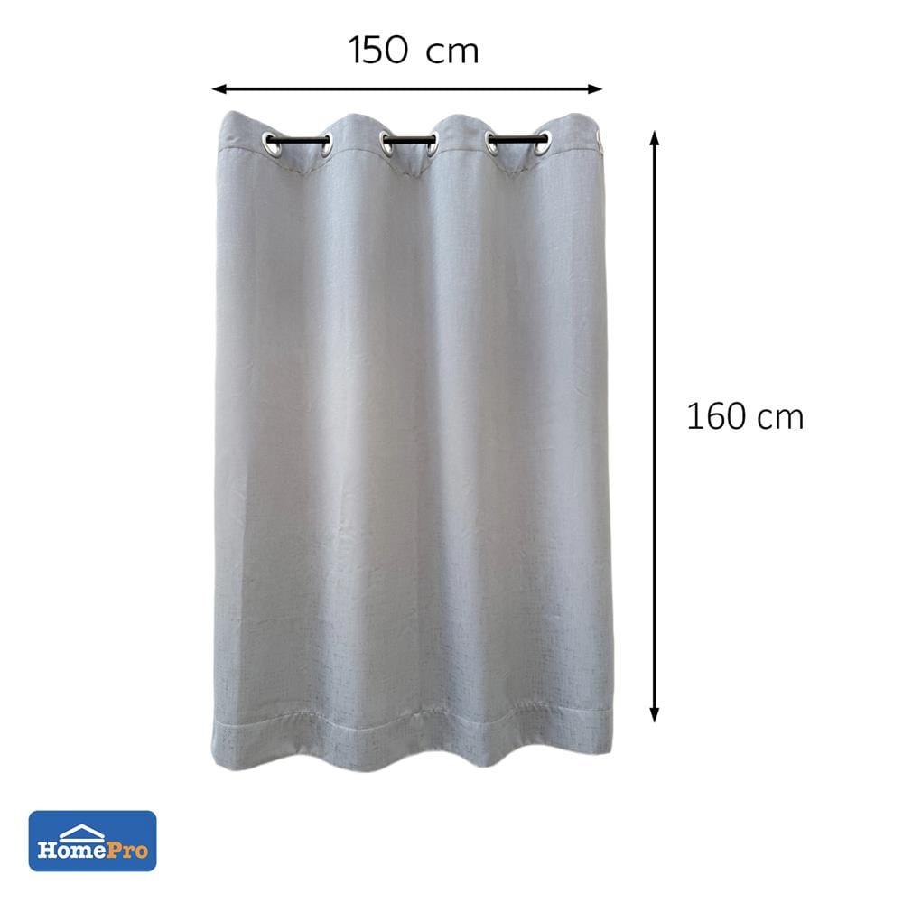 ผ้าม่าน EYELET HOME LIVING STYLE SHADE UV 150x160 ซม. สีเทา