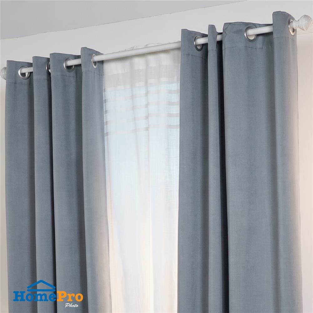 ผ้าม่าน EYELET HOME LIVING STYLE SHADE UV 150x220 ซม. สีเทา