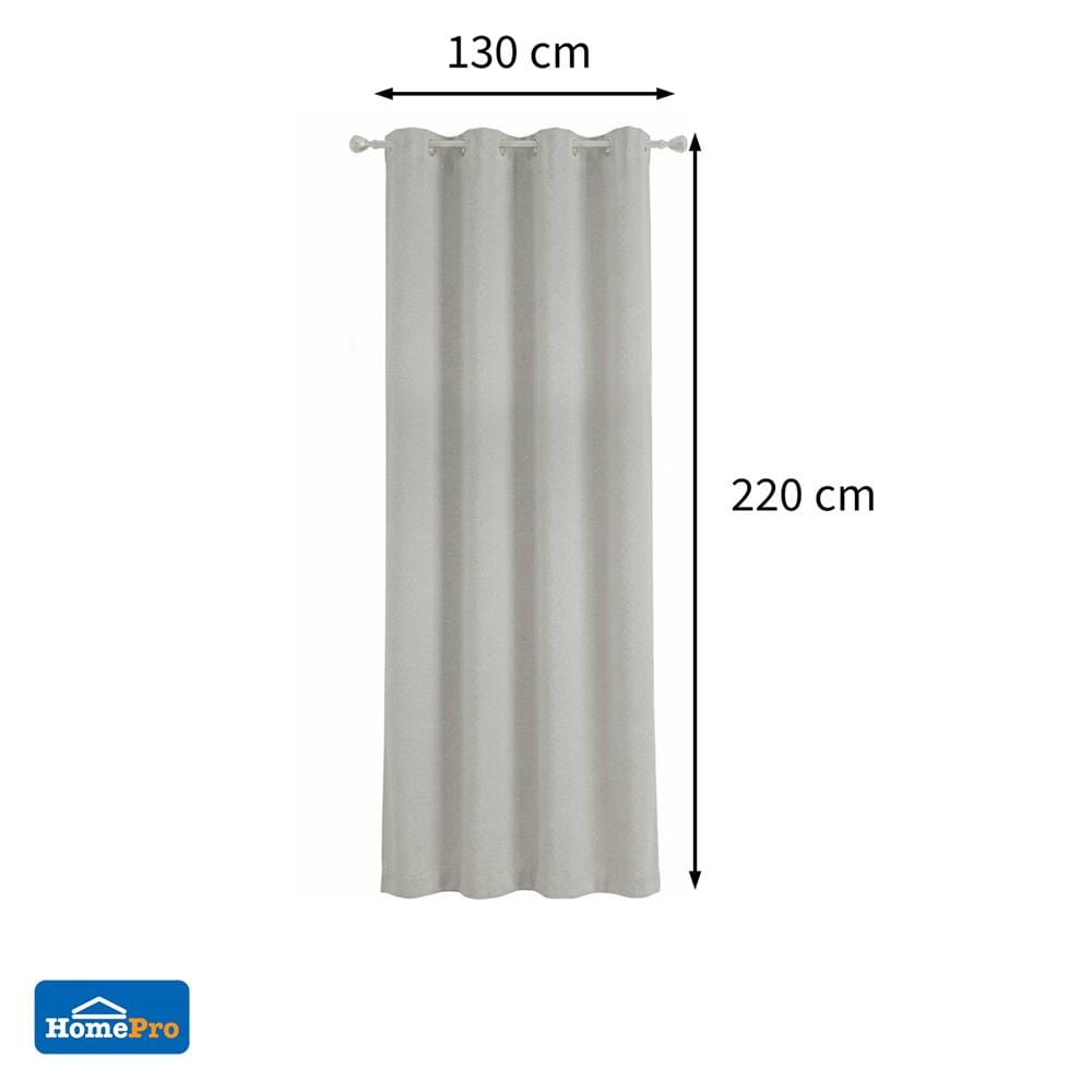 ผ้าม่าน EYELET HOME LIVING STYLE PIM UV 130x220 ซม. สีเทา