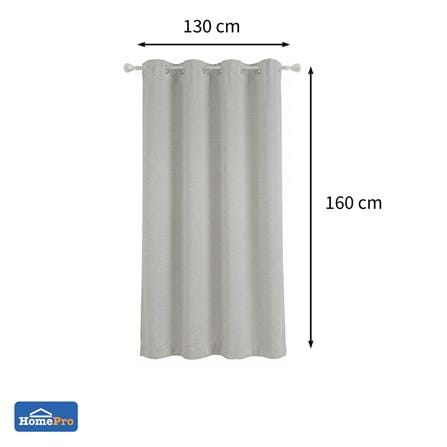 ผ้าม่าน EYELET HOME LIVING STYLE PIM UV 130x160 ซม. สีเทา_3
