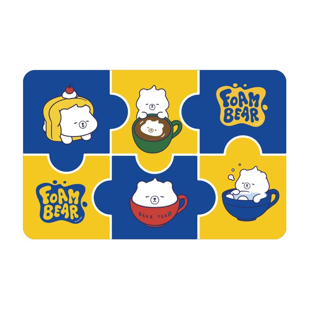 พรมพียู SNAZZ FOAM BEAR TEA 45x75 ซม. สีน้ำเงิน