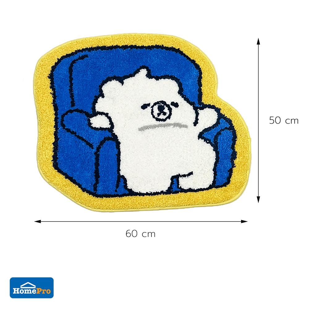 พรม SNAZZ FOAM BEAR SOFA 50x60 ซม. สีน้ำเงิน