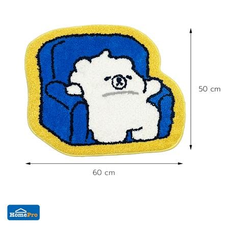 พรม SNAZZ FOAM BEAR SOFA 50x60 ซม. สีน้ำเงิน_1