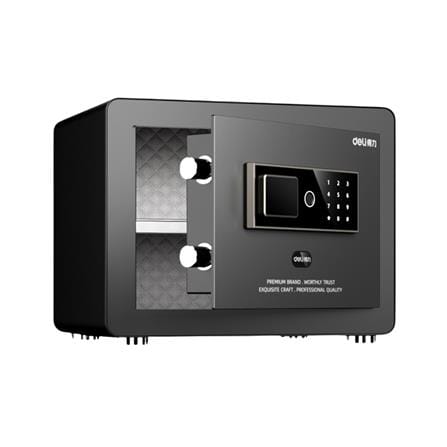 ตู้นิรภัย FINGERPRINT DELI AE800-BK-01 สีดำ_0