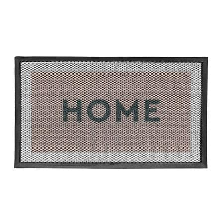 พรมเช็ดเท้าดักฝุ่น HOME LIVING STYLE HOME 45x75 ซม. สีน้ำตาล_0