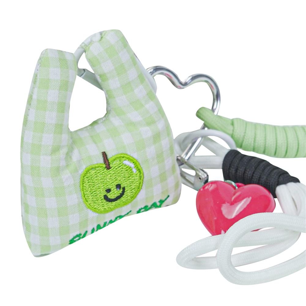 พวงกุญแจถุงผ้าช้อปปิ้ง PUFFY BAG HOMEPRO สีเขียว
