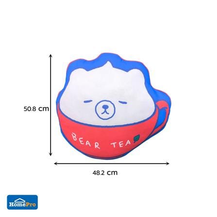 หมอนอิง SNAZZ FOAMBEAR TEA 18.5x20 นิ้ว สีแดง_3