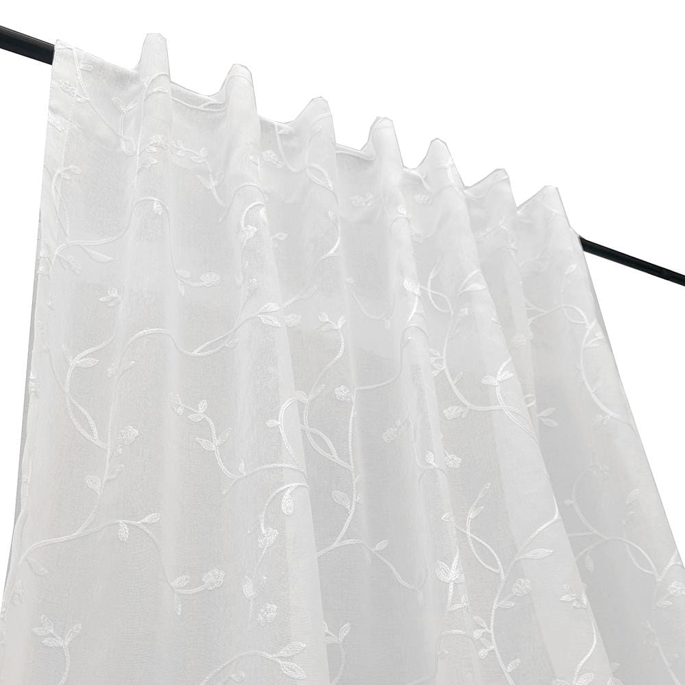 ผ้าม่านโปร่งซ่อนหู HOME LIVING STYLE IVY 130x220 ซม. สีขาว