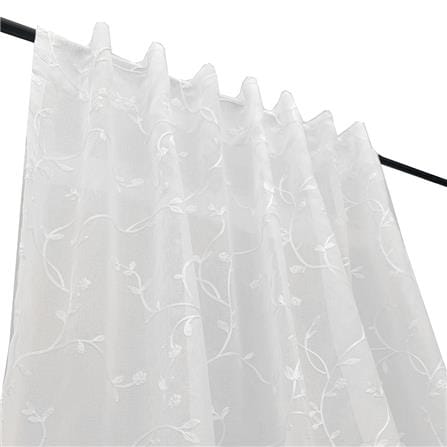 ผ้าม่านโปร่งซ่อนหู HOME LIVING STYLE IVY 130x220 ซม. สีขาว_1