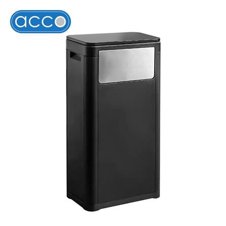 ถังขยะเหลี่ยมฝาสวิง ACCO 25 ลิตร สีดำ_0