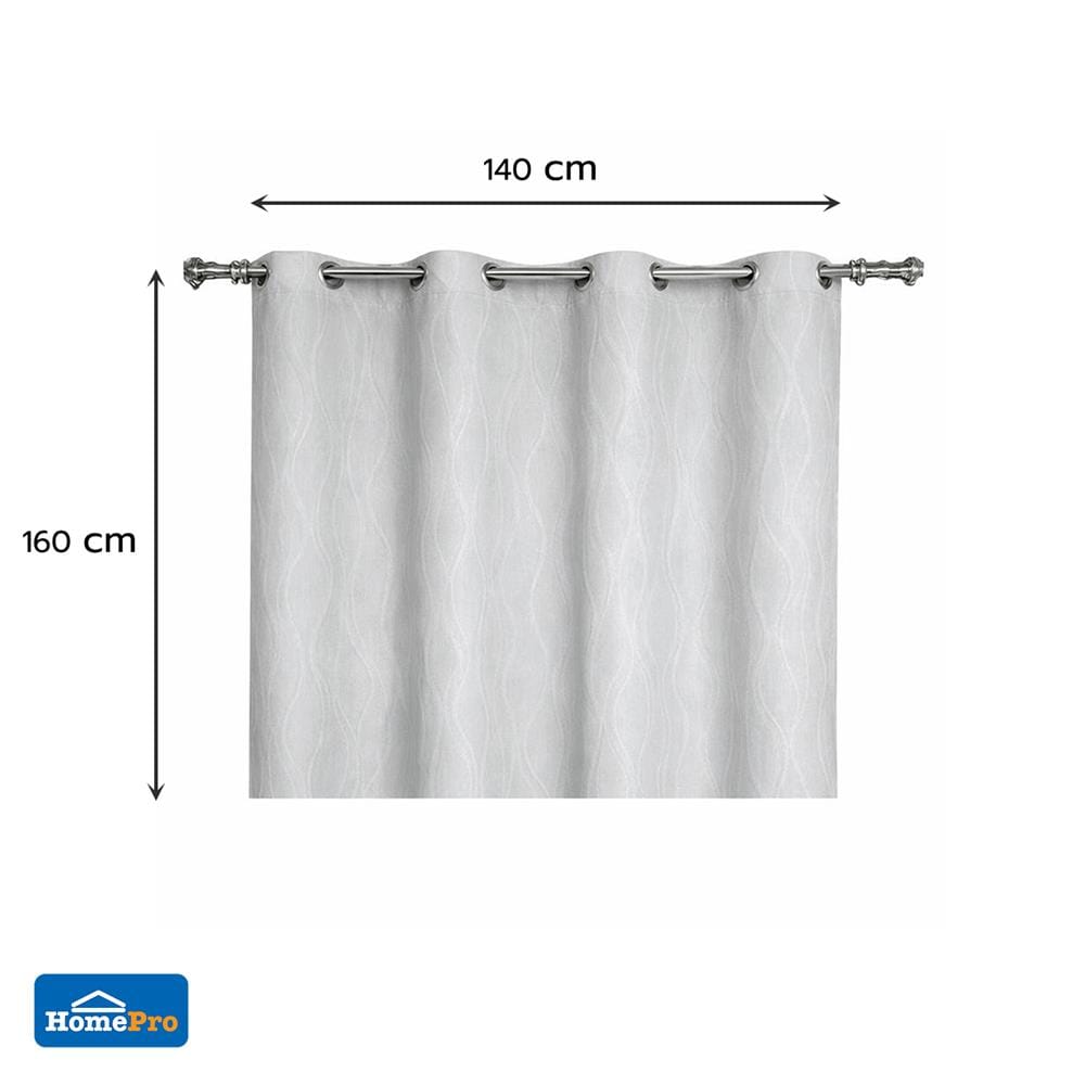 ผ้าม่าน EYELET HOME LIVING STYLE RITA UV 140x160 ซม. สีเทา