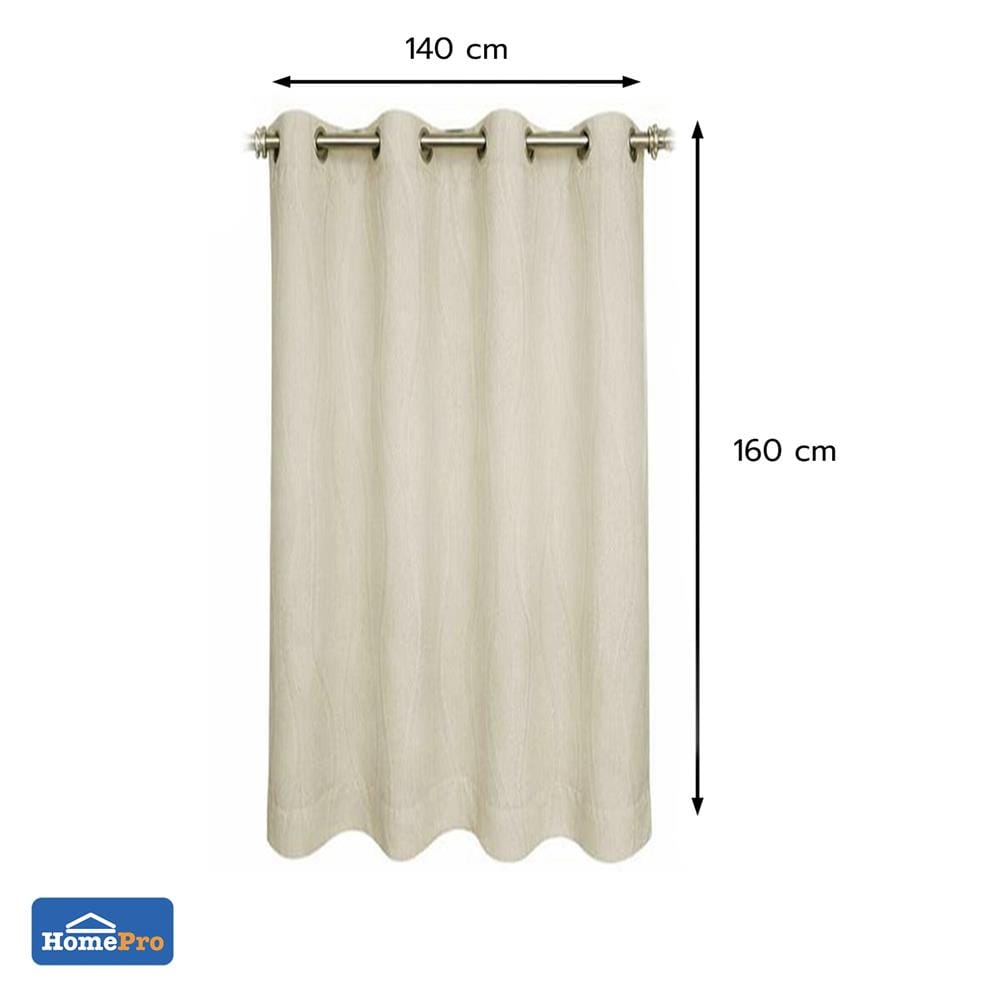 ผ้าม่าน EYELET HOME LIVING STYLE RITA UV 140x160 ซม. สีครีม