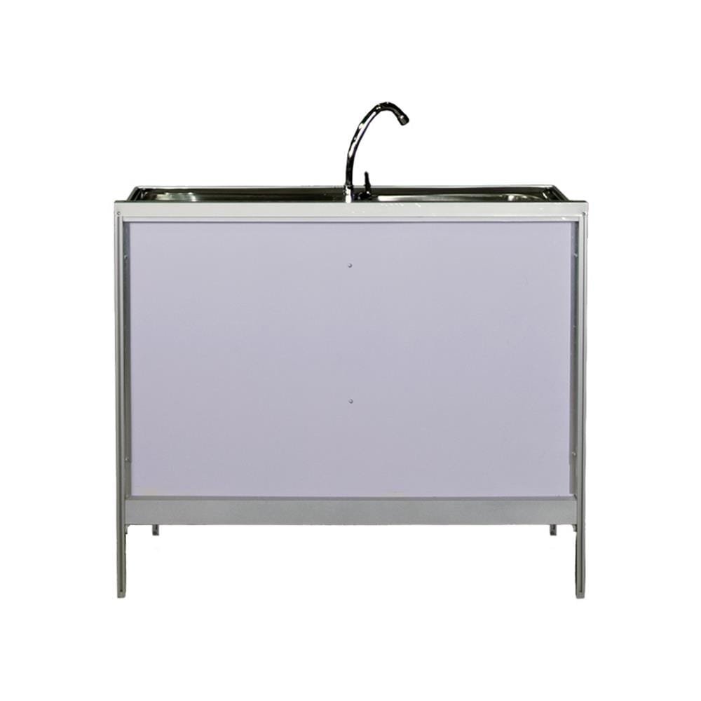 ตู้ตั้งพื้นท็อปซิงค์ 3MITI INFINICE LH 100 ซม. สีขาว