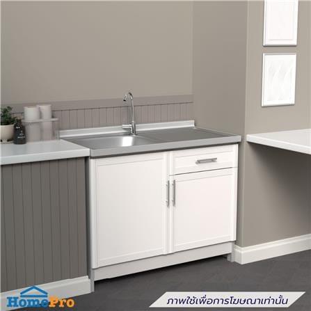 ตู้ตั้งพื้นท็อปซิงค์ 3MITI INFINICE LH+ 100 ซม. สีขาว_0