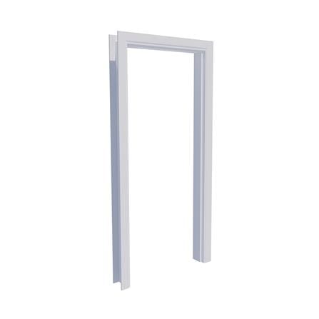 วงกบประตูพร้อมซับวงกบยาง UPVC AZLE 80x200 ซม. สีขาว_1