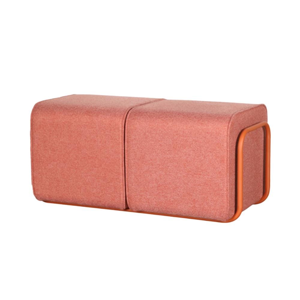 สตูล 2 ที่ันั่ง + โต๊ะ FURDINI CUBE สีส้ม