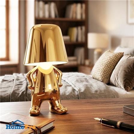 ไฟตั้งโต๊ะ GOLDEN THINKER HOMEPRO KM9908-F-G สีทอง_1