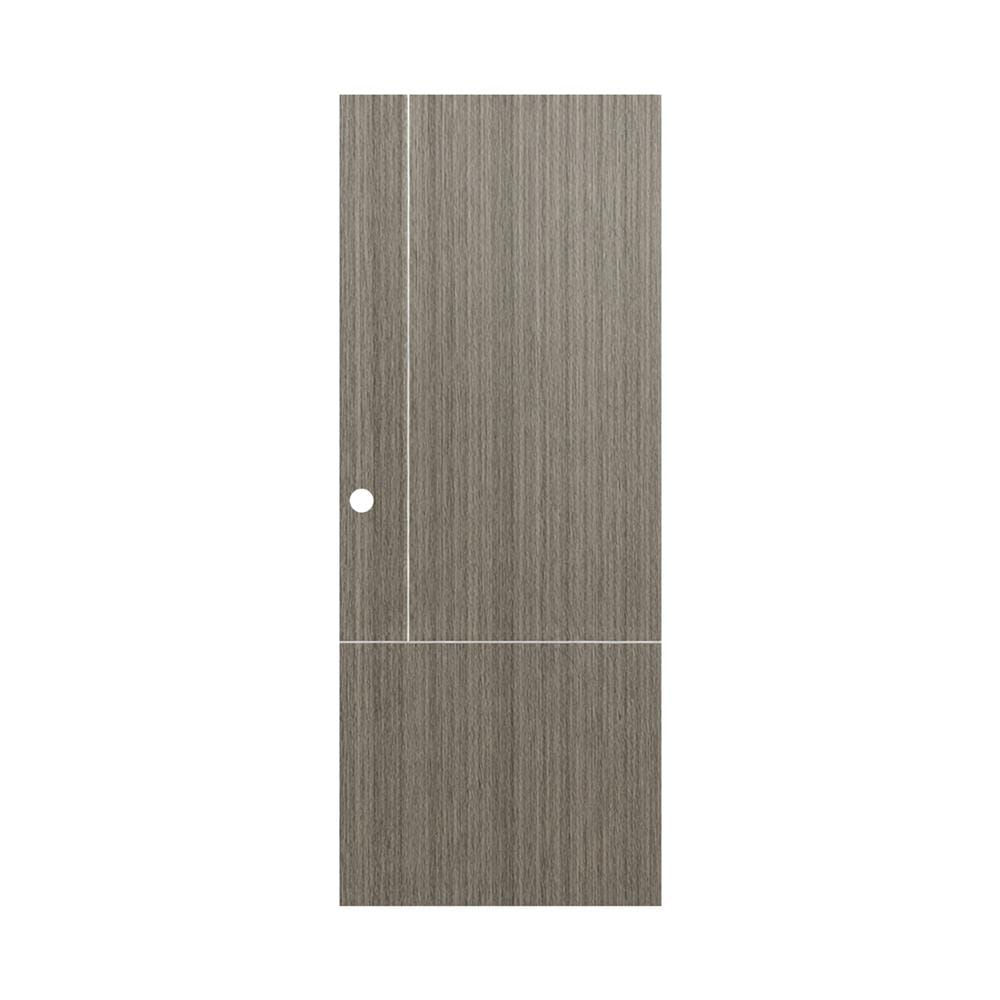 ประตูภายใน UPVC เจาะลูกบิด AZLE LT-11 90x200 ซม. สี SMOKY GREY