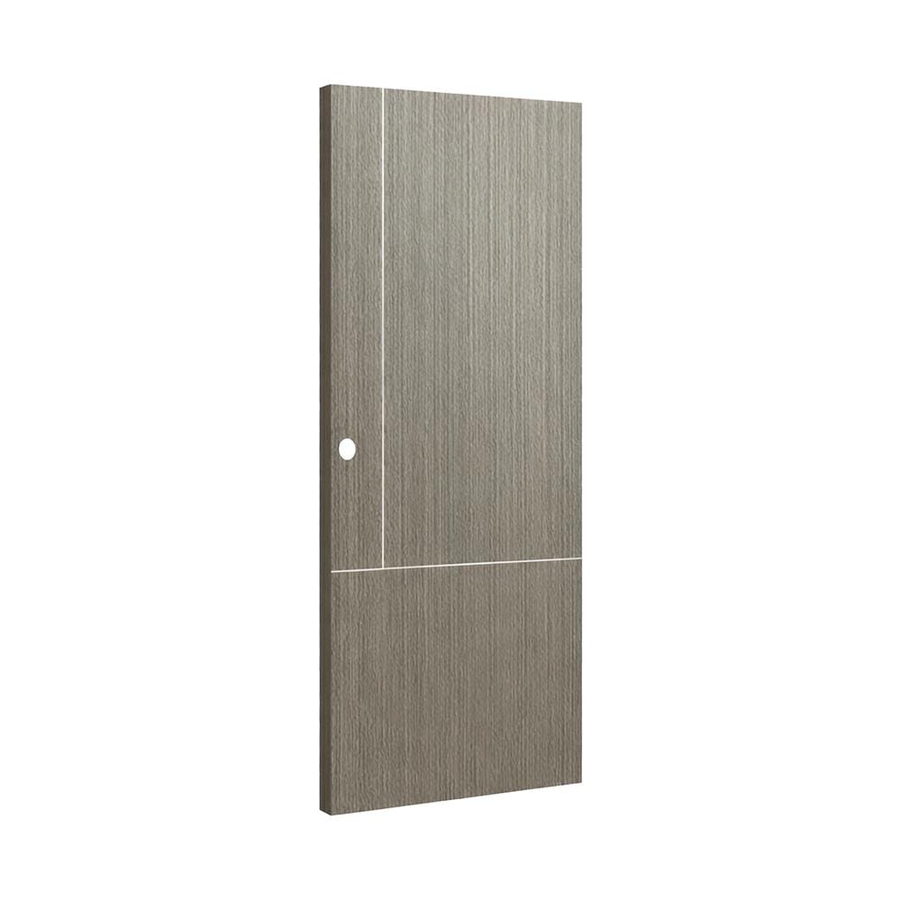 ประตูภายใน UPVC เจาะลูกบิด AZLE LT-11 90x200 ซม. สี SMOKY GREY
