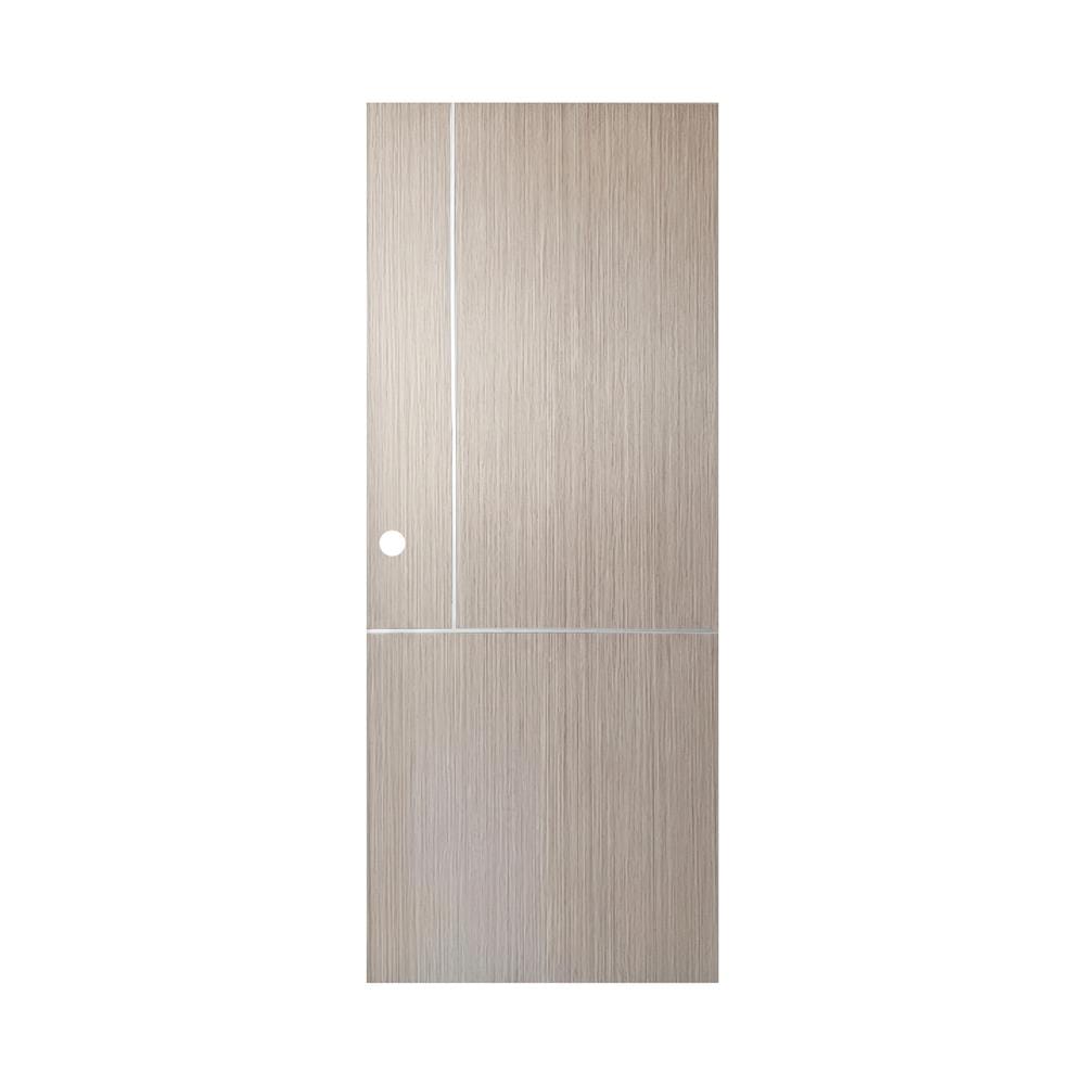 ประตูภายใน UPVC เจาะรูลูกบิด AZLE LT-11 90x200 ซม. สี ASH