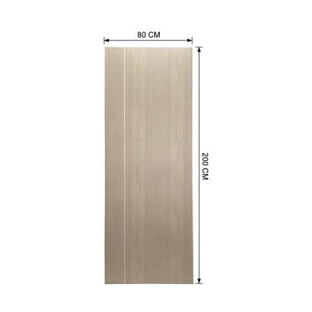 ประตูภายใน UPVC ไม่เจาะลูกบิด AZLE WB1 80x200 ซม. สีเทาอ่อน_6