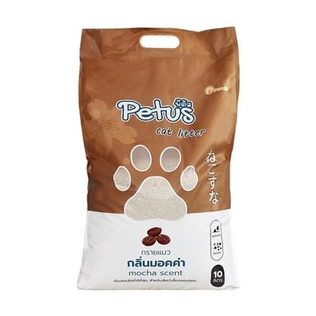 ทรายแมวเบนโทไนท์ PETUS กลิ่นมอคค่า 10 ลิตร_0