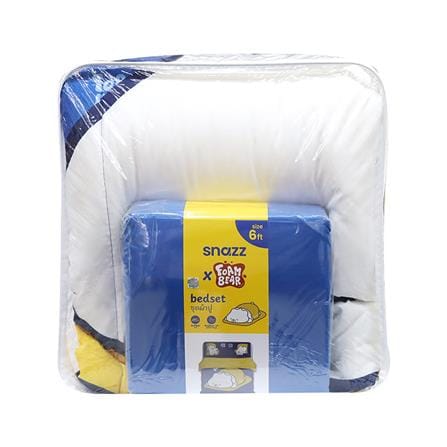 ชุดผ้าปูที่นอน 6 ฟุต (ชุด 4 ชิ้น) SNAZZ FOAM BEAR SLEEP_5
