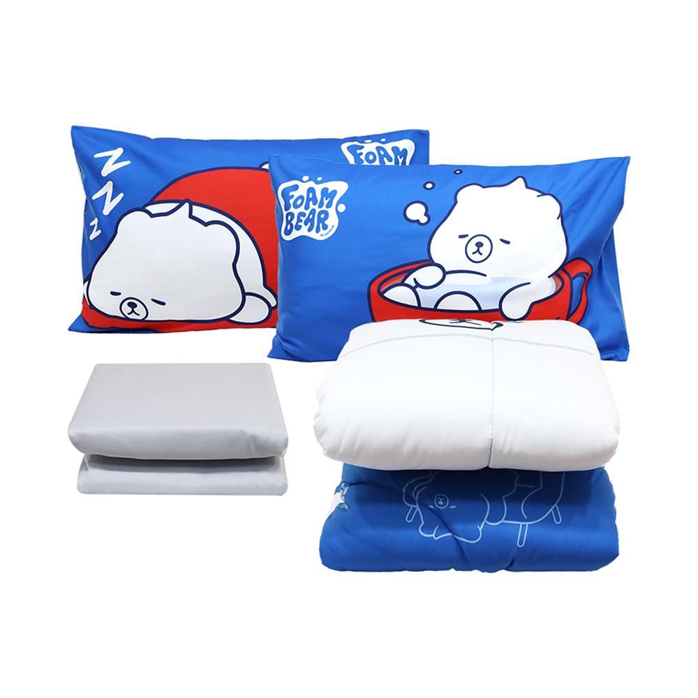 ชุดผ้าปูที่นอน 6 ฟุต (ชุด 4 ชิ้น) SNAZZ FOAM BEAR SOFA