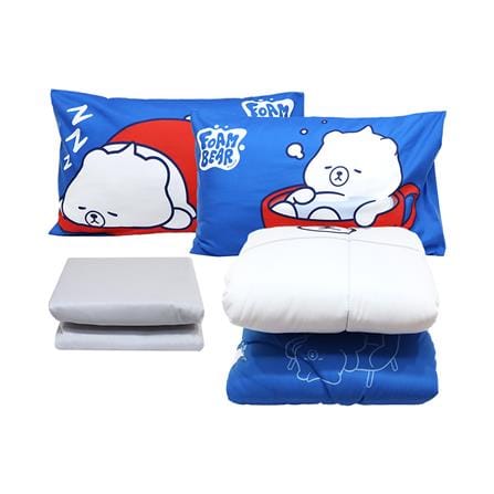 ชุดผ้าปูที่นอน 6 ฟุต (ชุด 4 ชิ้น) SNAZZ FOAM BEAR SOFA_1